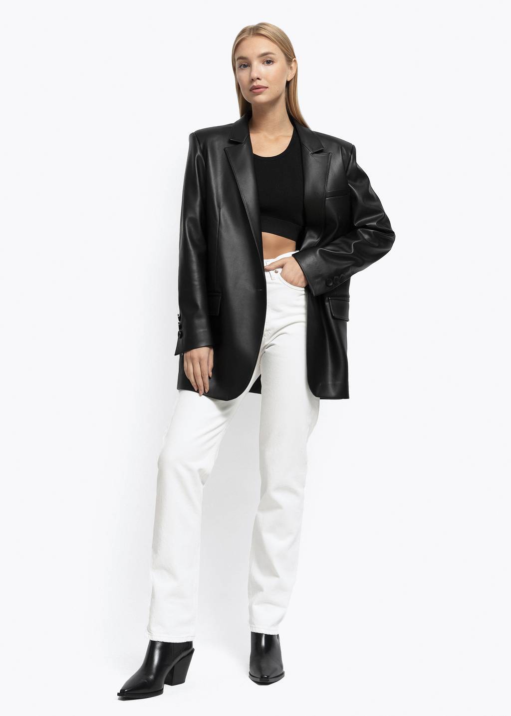 Пиджак Zac Black Eco-leather