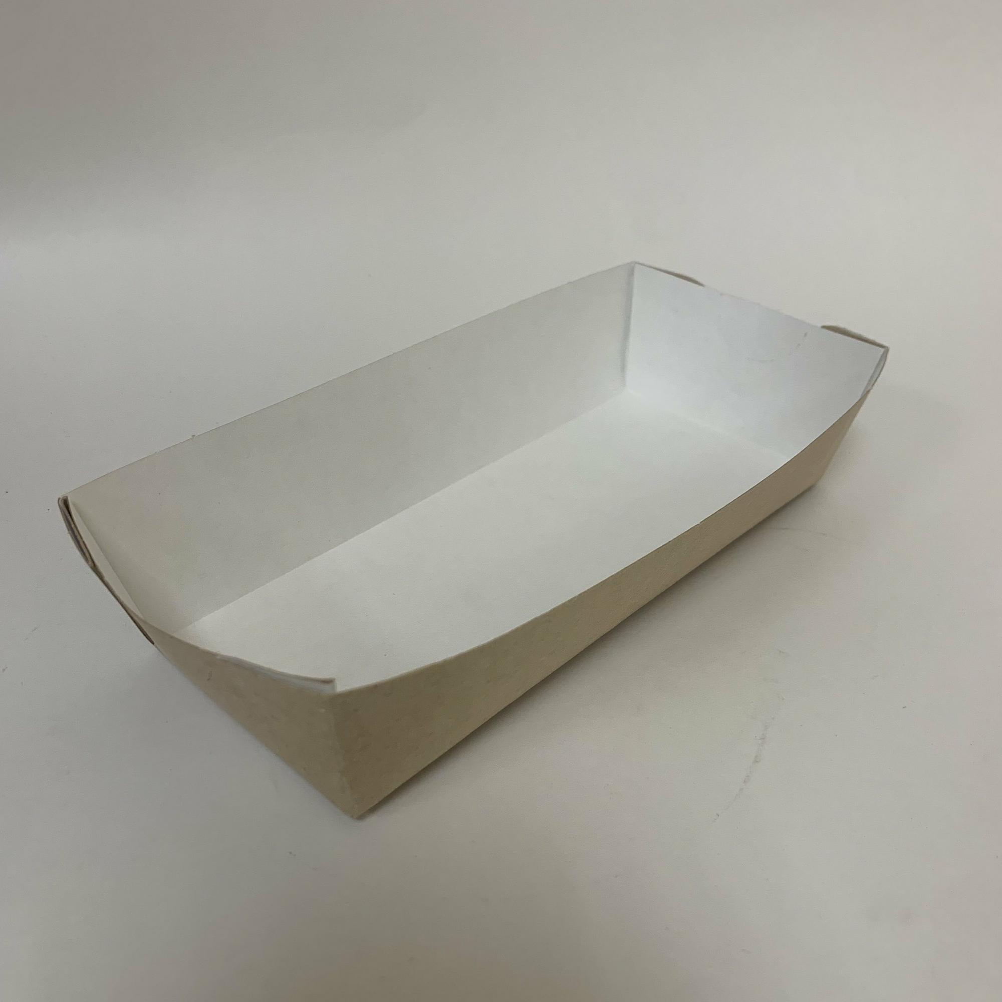 Лоток 500 мл (TRAY 500), крафт/белый, 50 штук/упак.