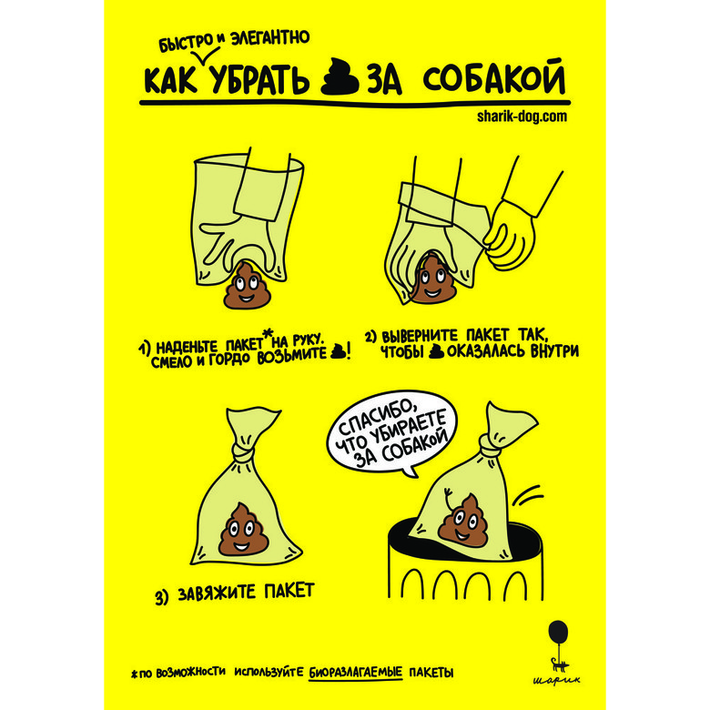 Инструкция «Как убирать за собакой» (скачать бесплатно)