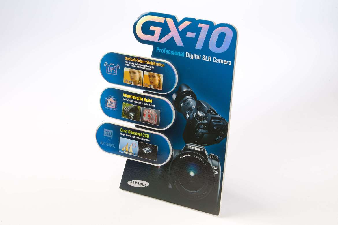 Хардпостер Panasonic с объемными элементами