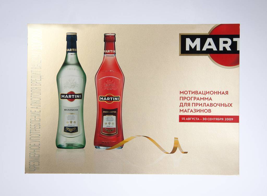 Листовка мотивационной программы Martini