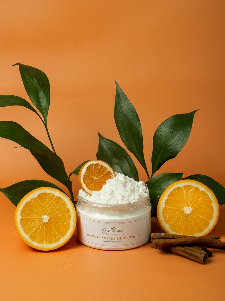 Молоко для ванны Пачули, Апельсин и Корица