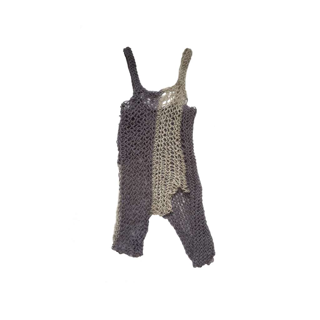 Hand-knitted mesh top