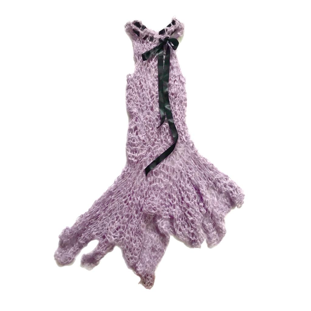 Lilac knit dress