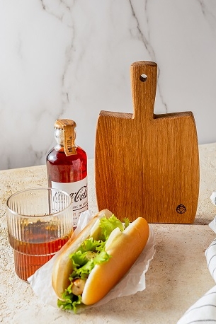 Бургер разделочная доска/доска для сервировки из дуба