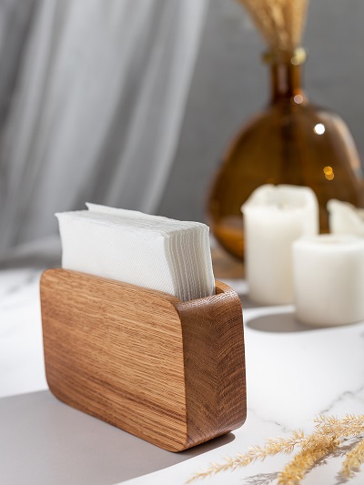 Салфетница из дуба / Бокс для салфеток