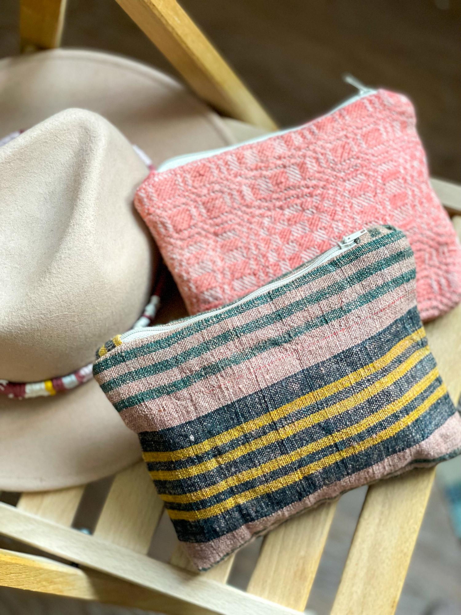 Косметичка из винтажной ткани 19 века