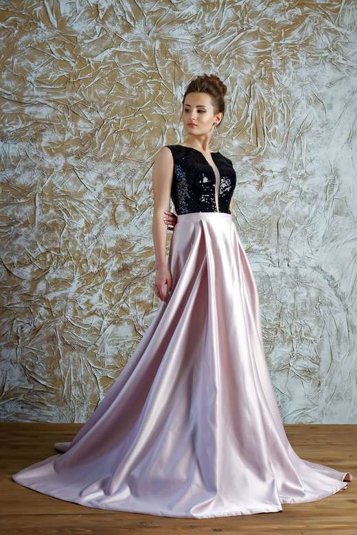 Вечернее платье 1380 пудра
