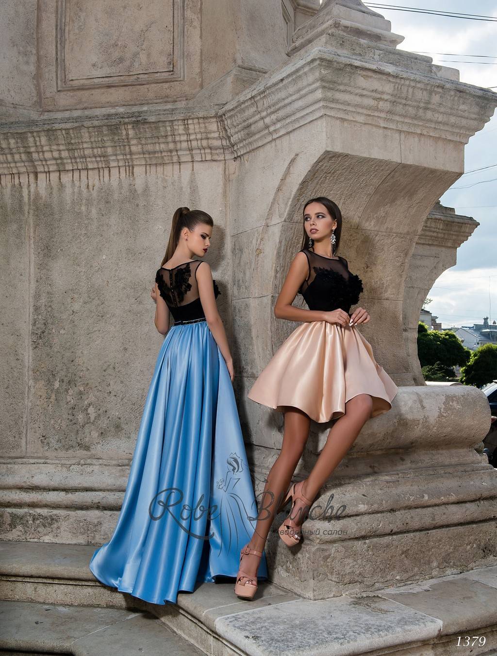 Вечернее платье 1379 короткое