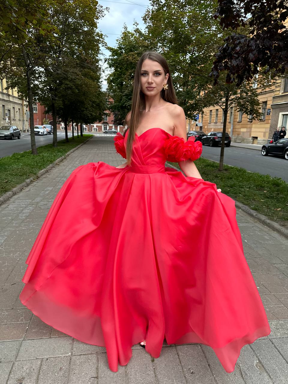 Вечернее платье Кристалл розы