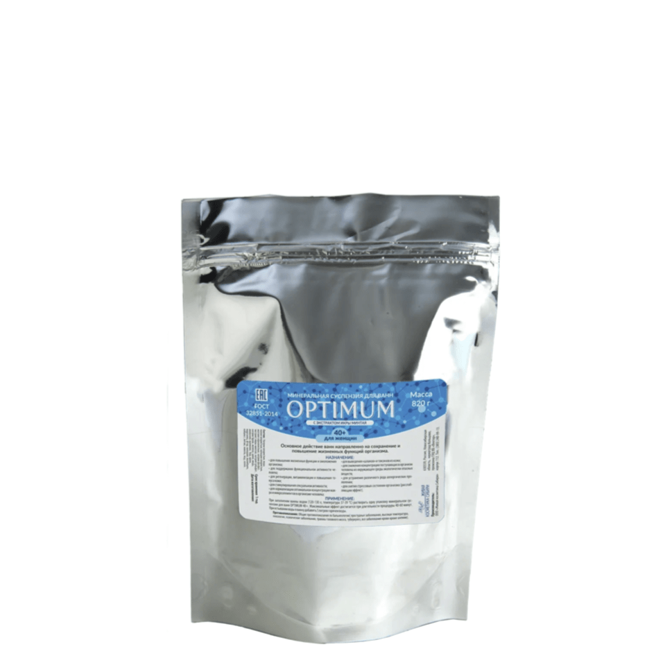 Минеральные суспензии для ванн Optimum 40+, Живая Косметика Сибири, 820 гр.