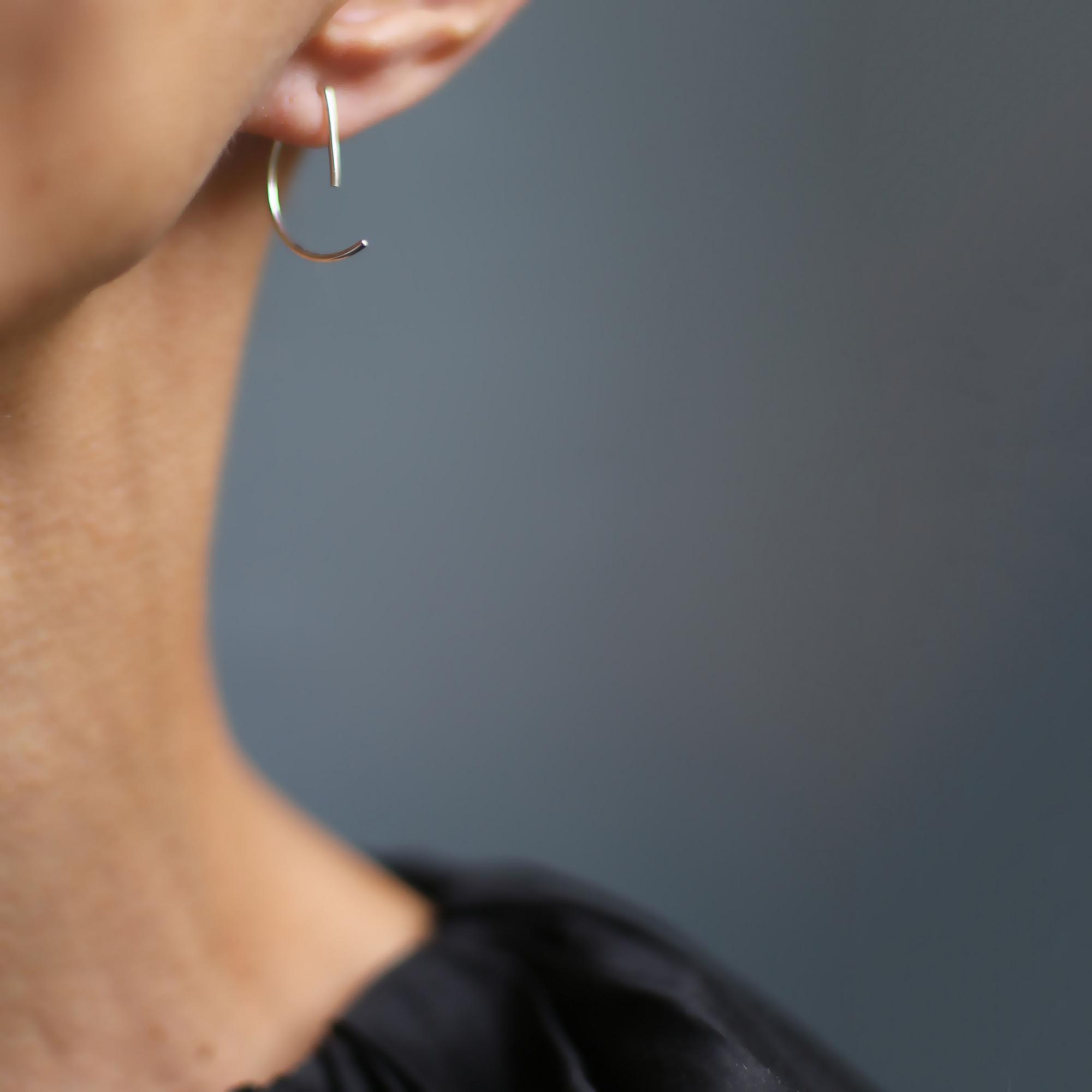 Серебряные серьги 1P804