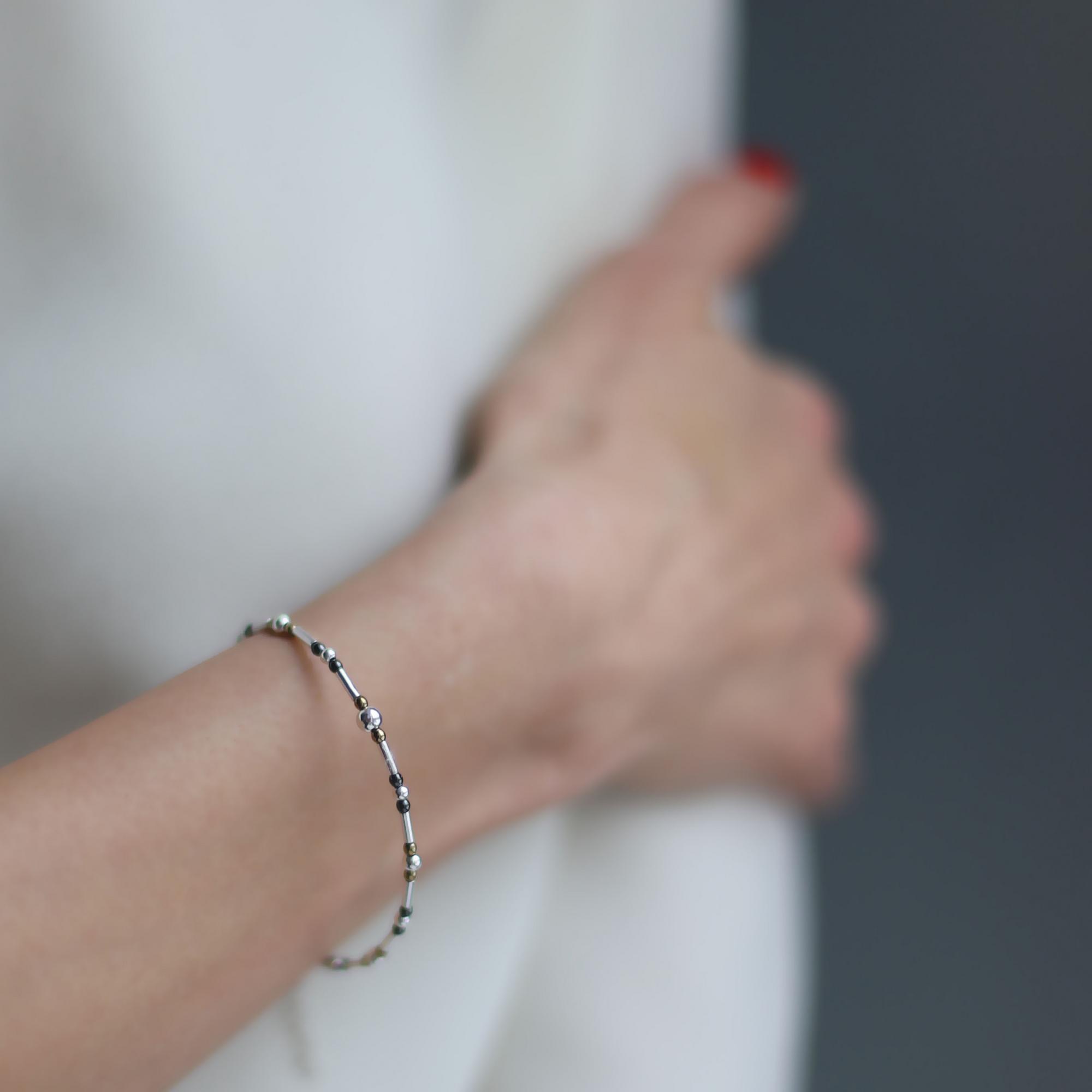 Браслет с гематитом 3P560