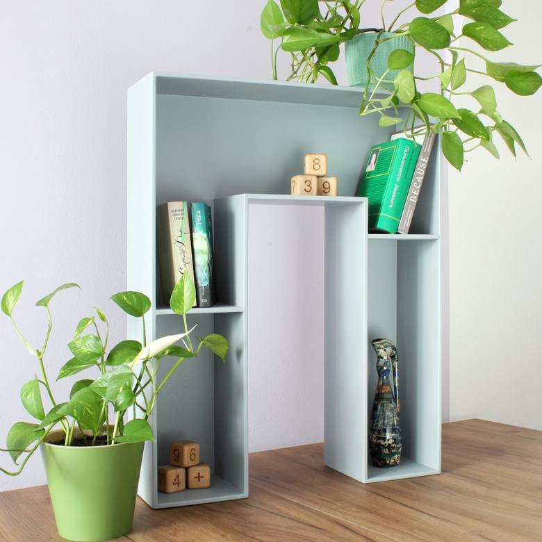 Буква-полка П Цвет Серый