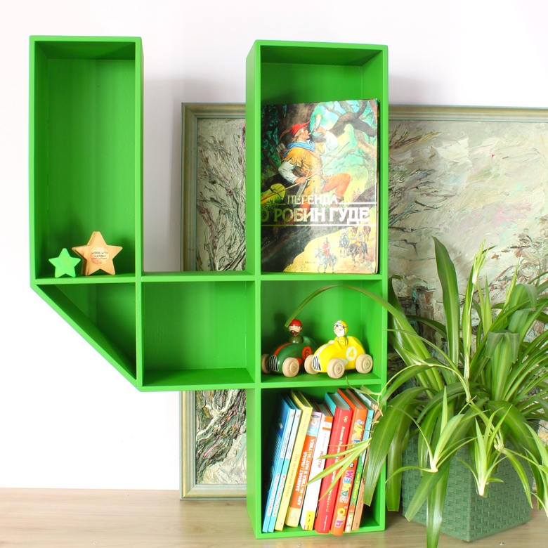 Деревянная буква ч, буква полка, читай буквы на стену, буквы для интерьера