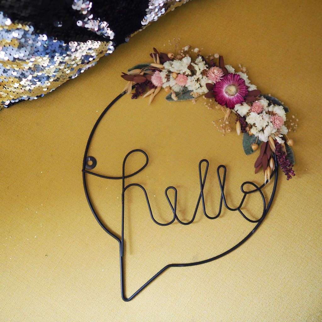 панно для декора с сухоцветами