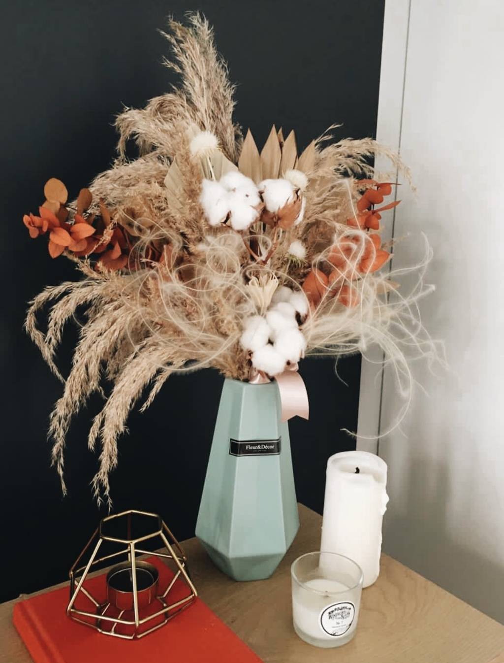 Интерьерный букет из сухоцветов lafleurdecor.ru