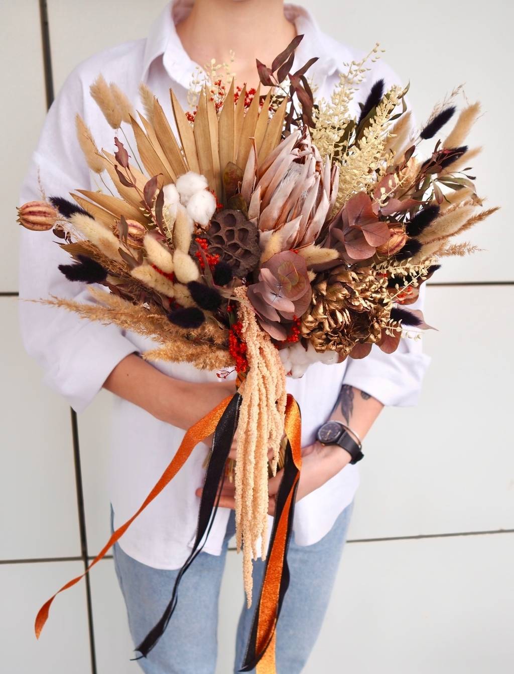 Эко букет из сухоцветов lafleurdecor.ru
