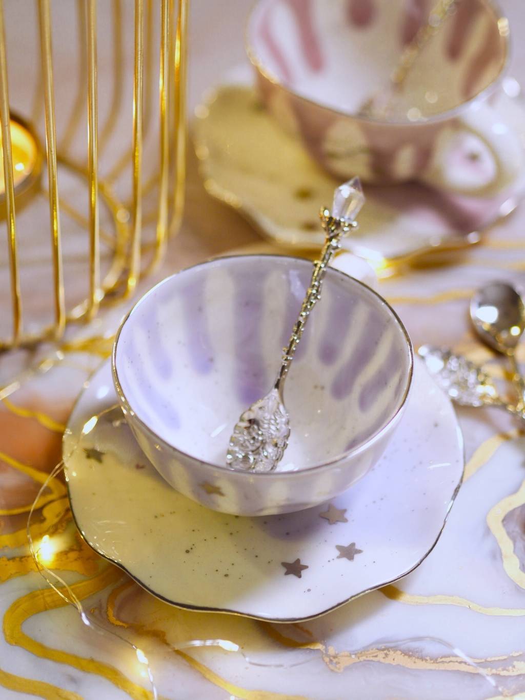 Чайная пара лаванда