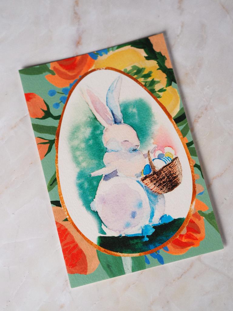 Открытка Пасхальный зайчик