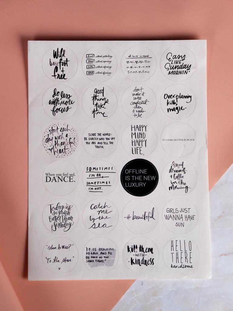 Стикеры для ежедневника