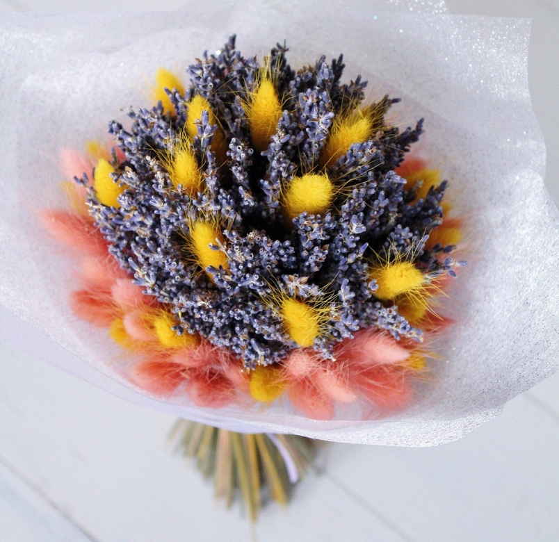 букет с лавандой