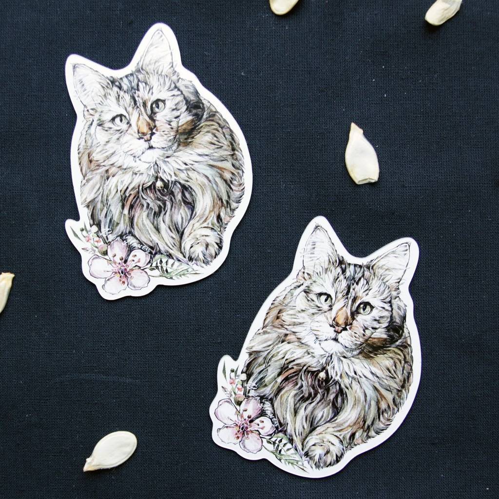 Маленькие магнитики кошка