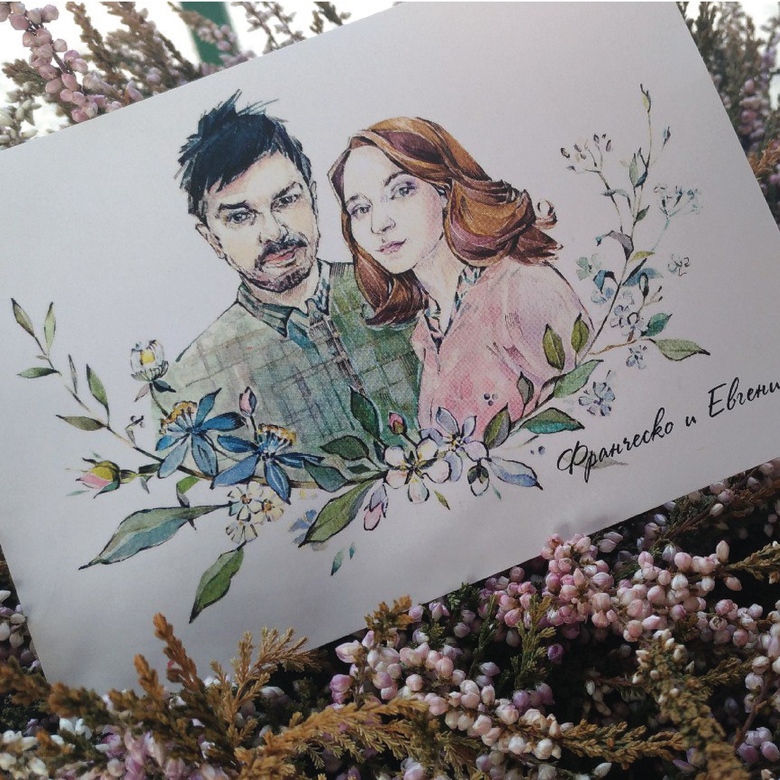 "Римская свадьба" - свадебная открытка