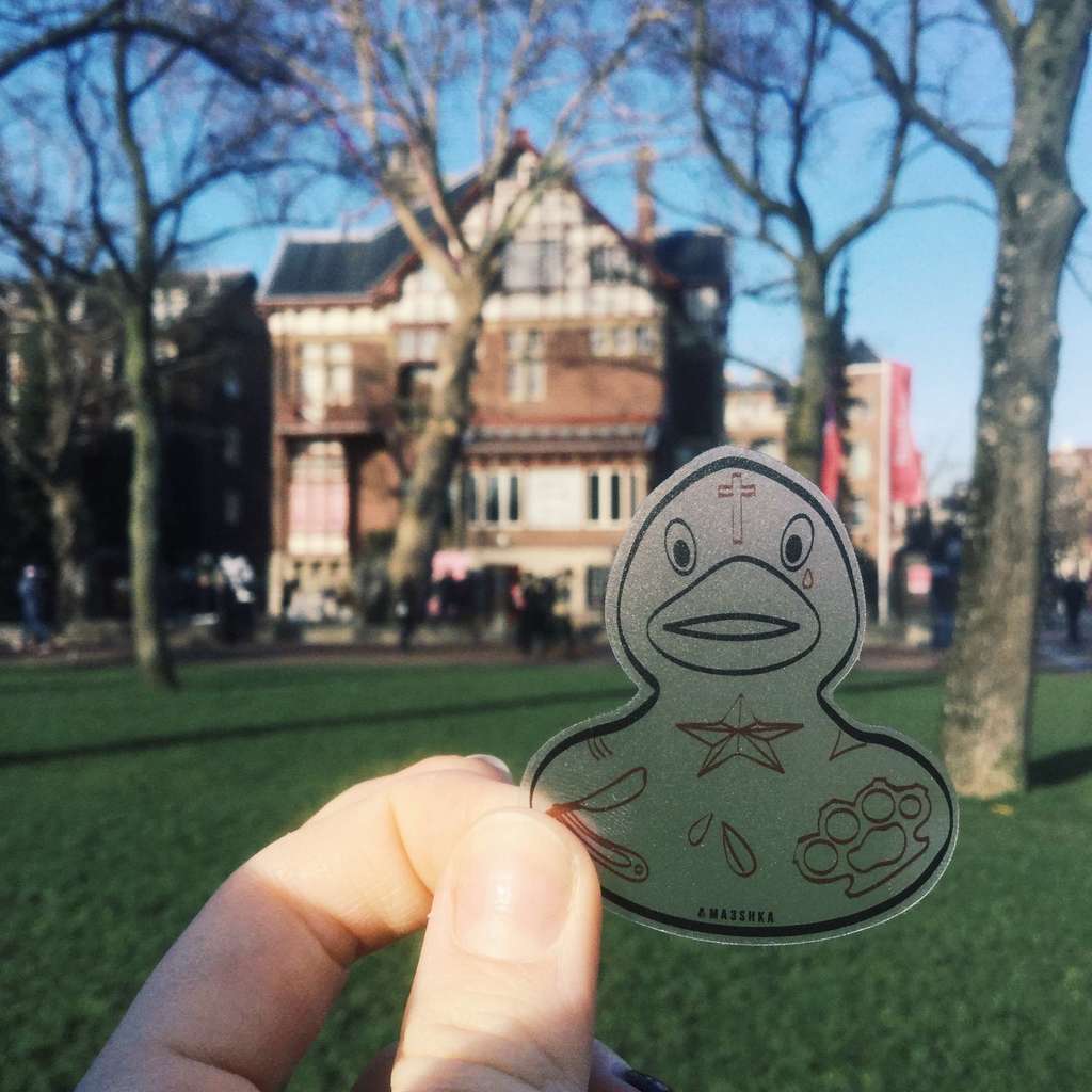 "Tatoo duck" - стикер