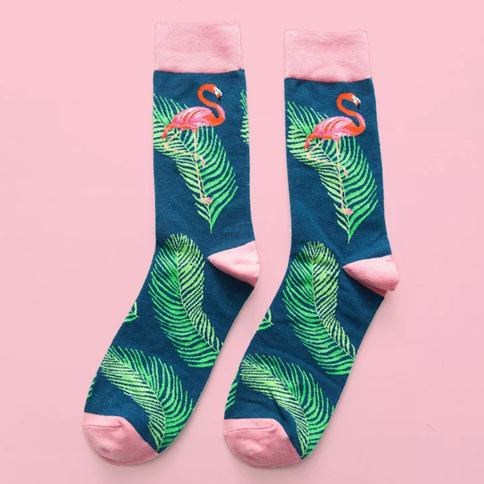 "Розовый фламинго" - носки