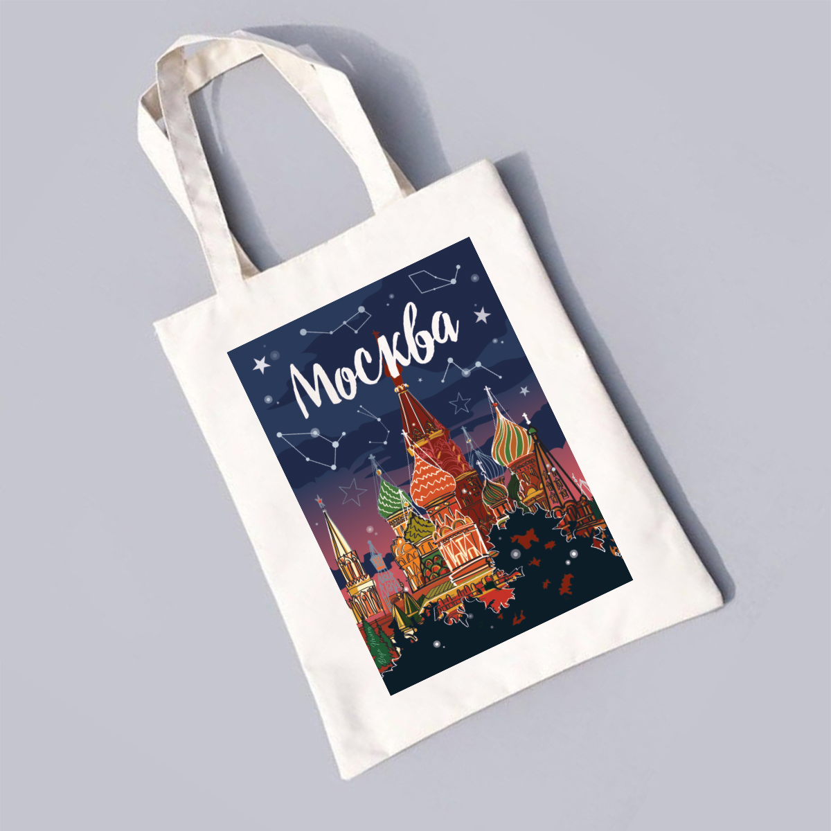 Сумка-шоппер Вечерняя Москва, Храм Василия Блаженного
