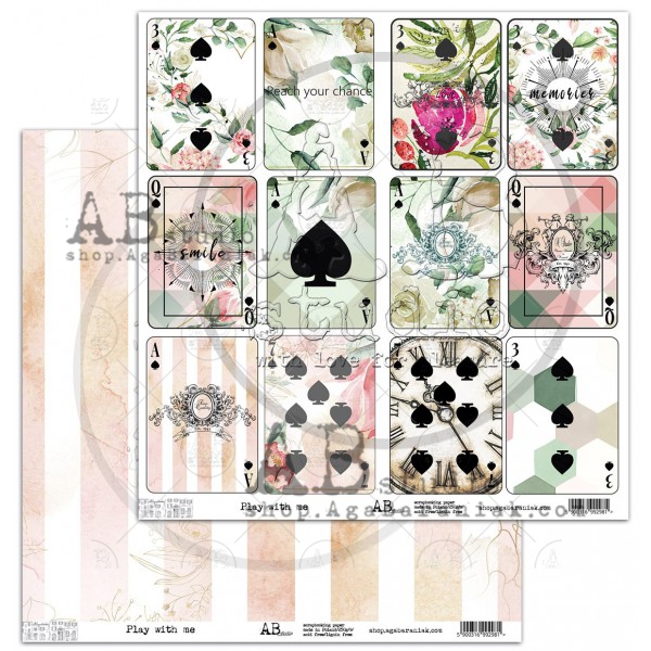 Лист для вырезания Play with me A.B.Studio