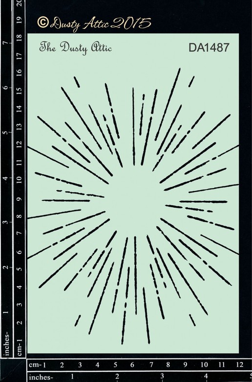 Трафарет 12*18 см Sunburst Dusty Attic