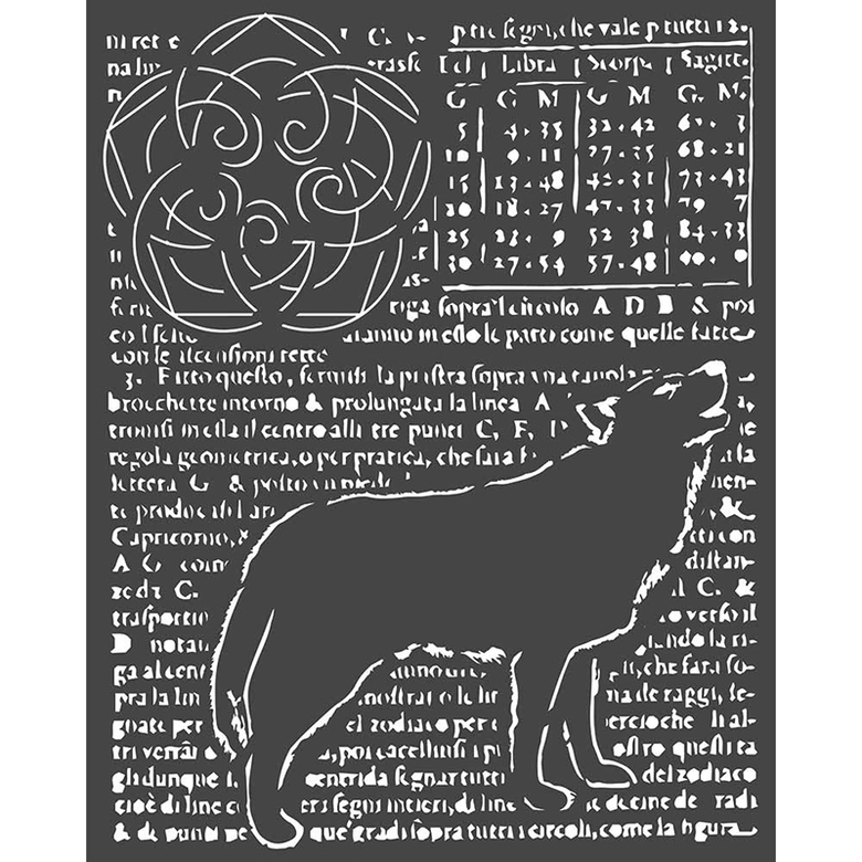 Трафарет Wolf Stamperia Stencil 7.87"X9.84"