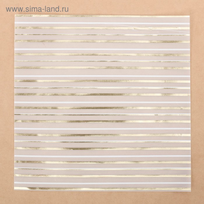 Калька с фольгированием «Фантазия» , 30,5 х 30,5 см Арт Узор