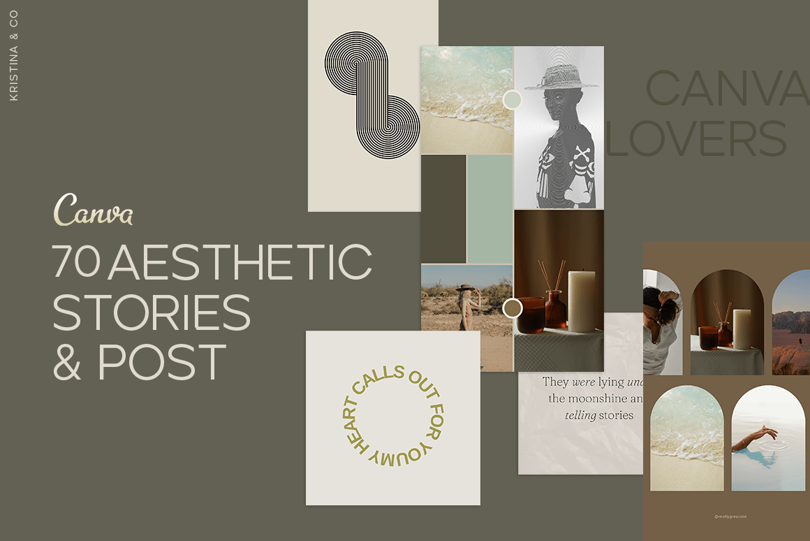 70 Aesthetic Templates in Canva