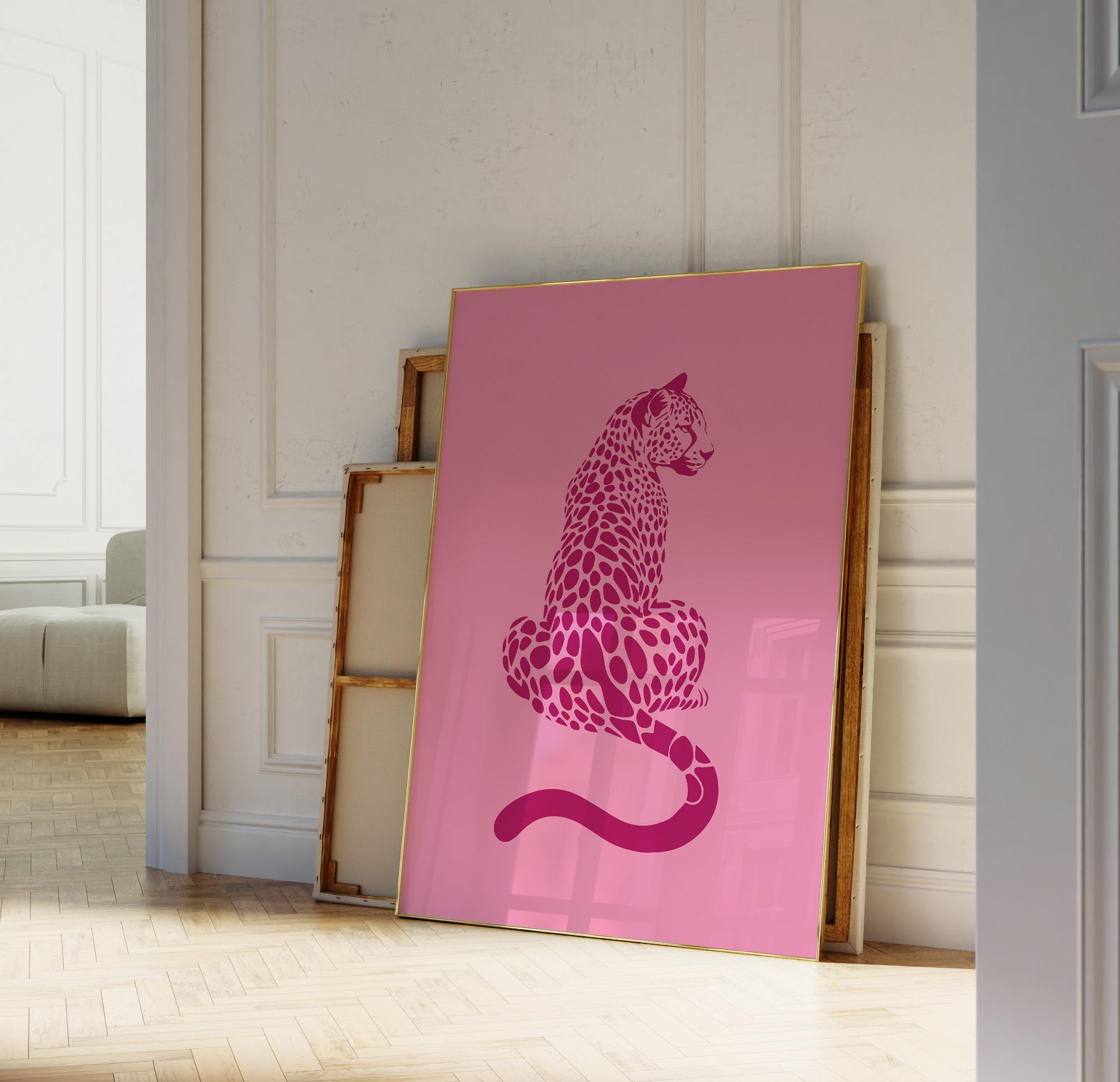 Jaguar Wall Art Digital Poster – Modern Wildlife Home Decor