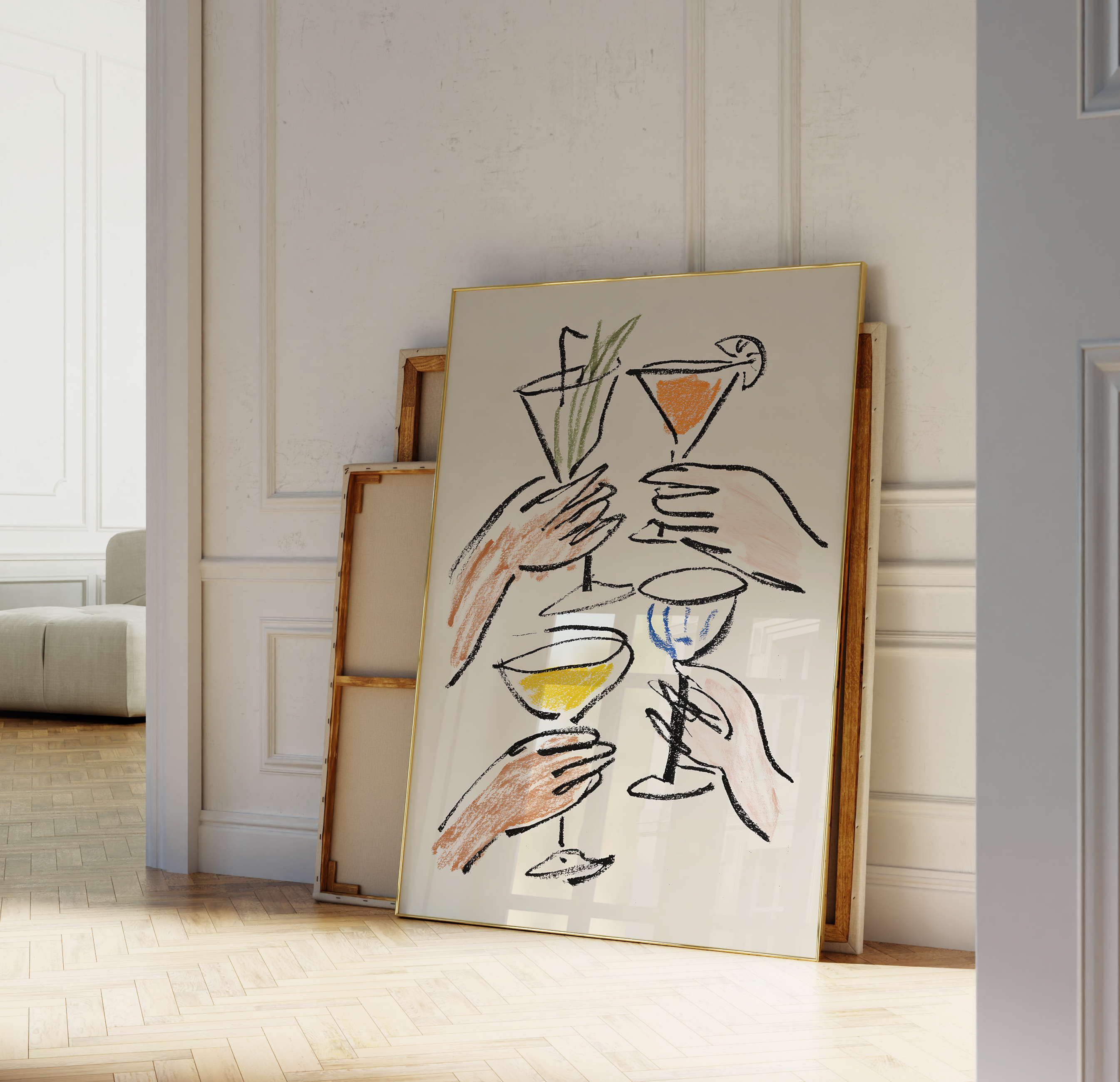 Cheers Cocktail Wall Art