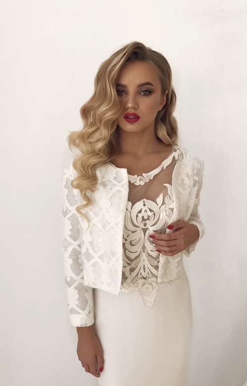 Укороченный жакет с рисунком (Аренда)