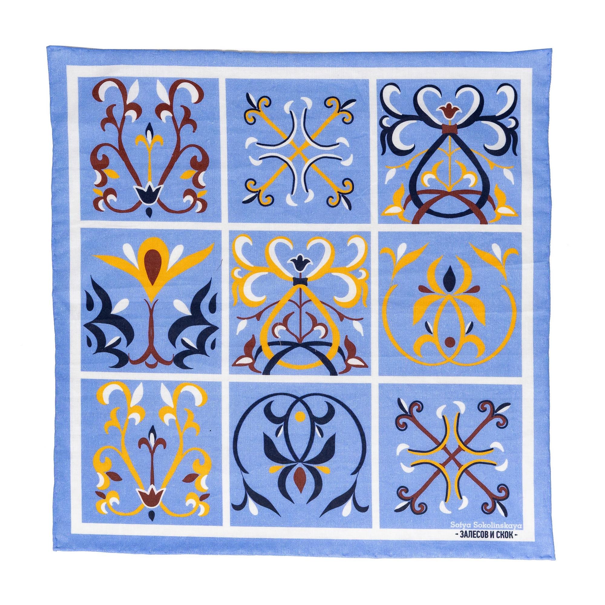 Нагрудный платок с уникальным дизайном, автор - Софья Соколинская