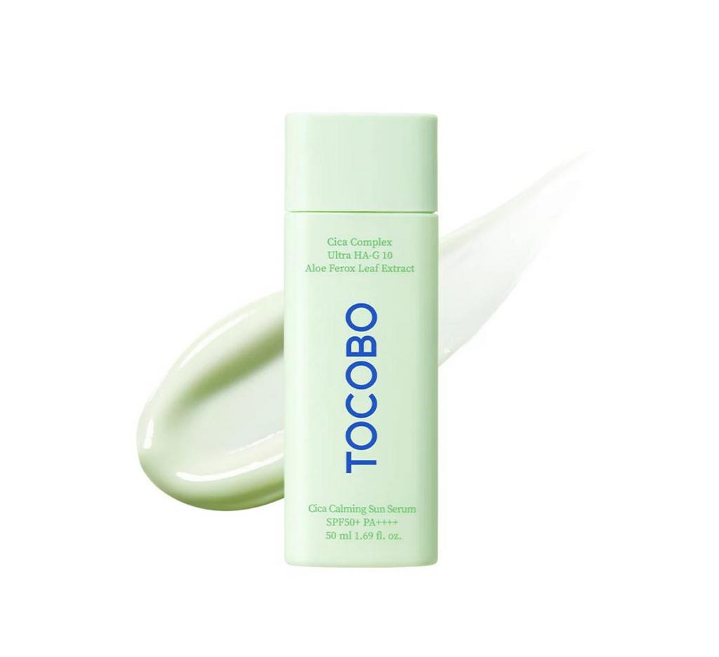 Успокаивающая солнцезащитная сыворотка Tocobo Cica Calming Sun Serum SPF50+ PA++++