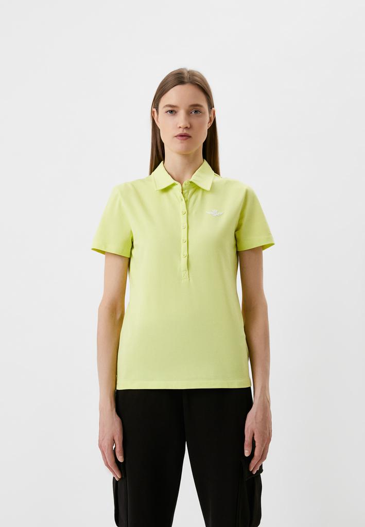 Рубашка жен. AERONAUTICA 1701 лайм поло