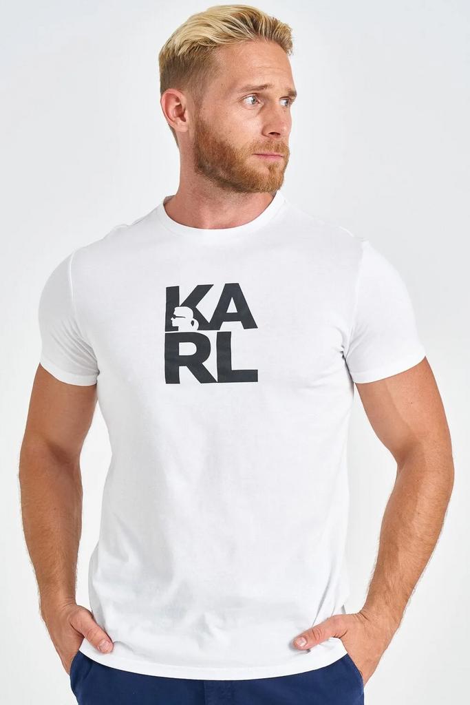 Футболка муж. LAGERFELD 22MTS01 белая черным