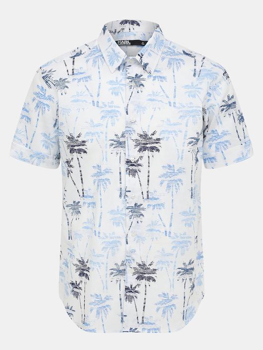 Рубашка  муж. LAGERFELD 605500 белая пальмы