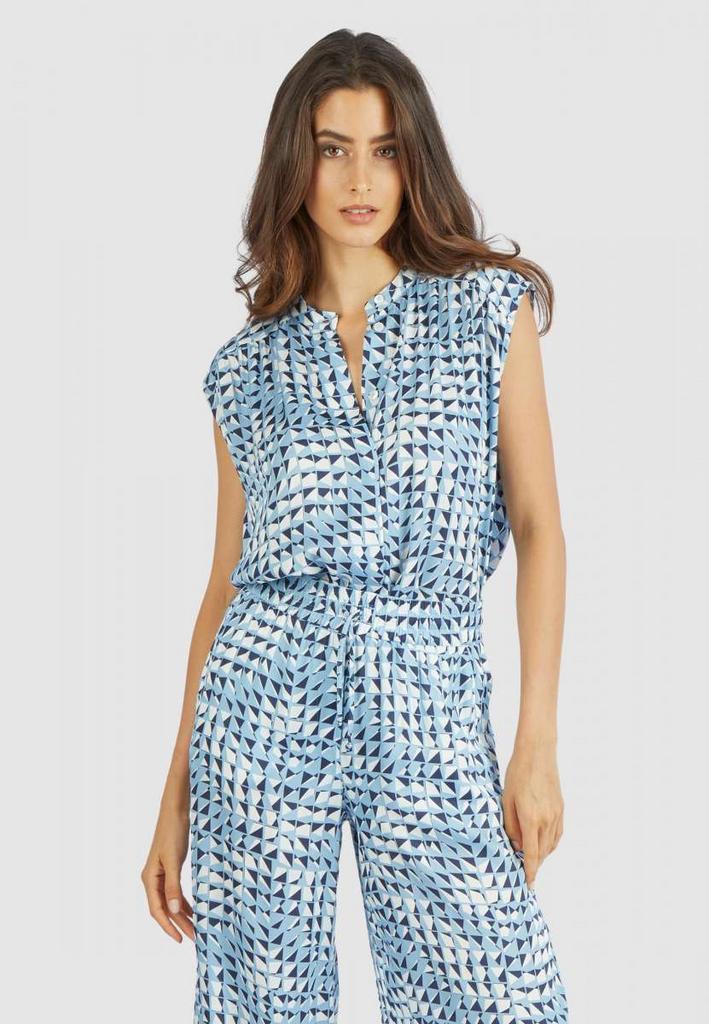 Топ MARC AUREL 6114 голубой пуговицы