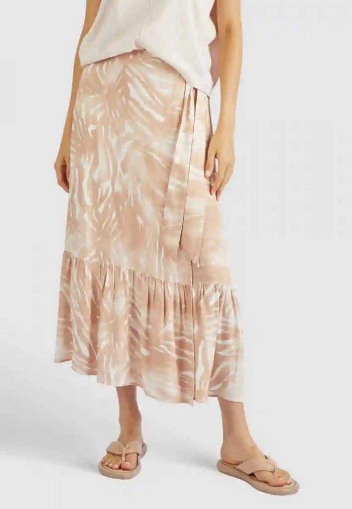 Юбка MARC AUREL 2267 пудровая запах