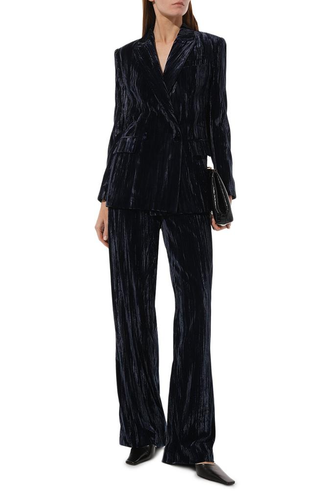 Брюки DONDUP 704 синие велюр