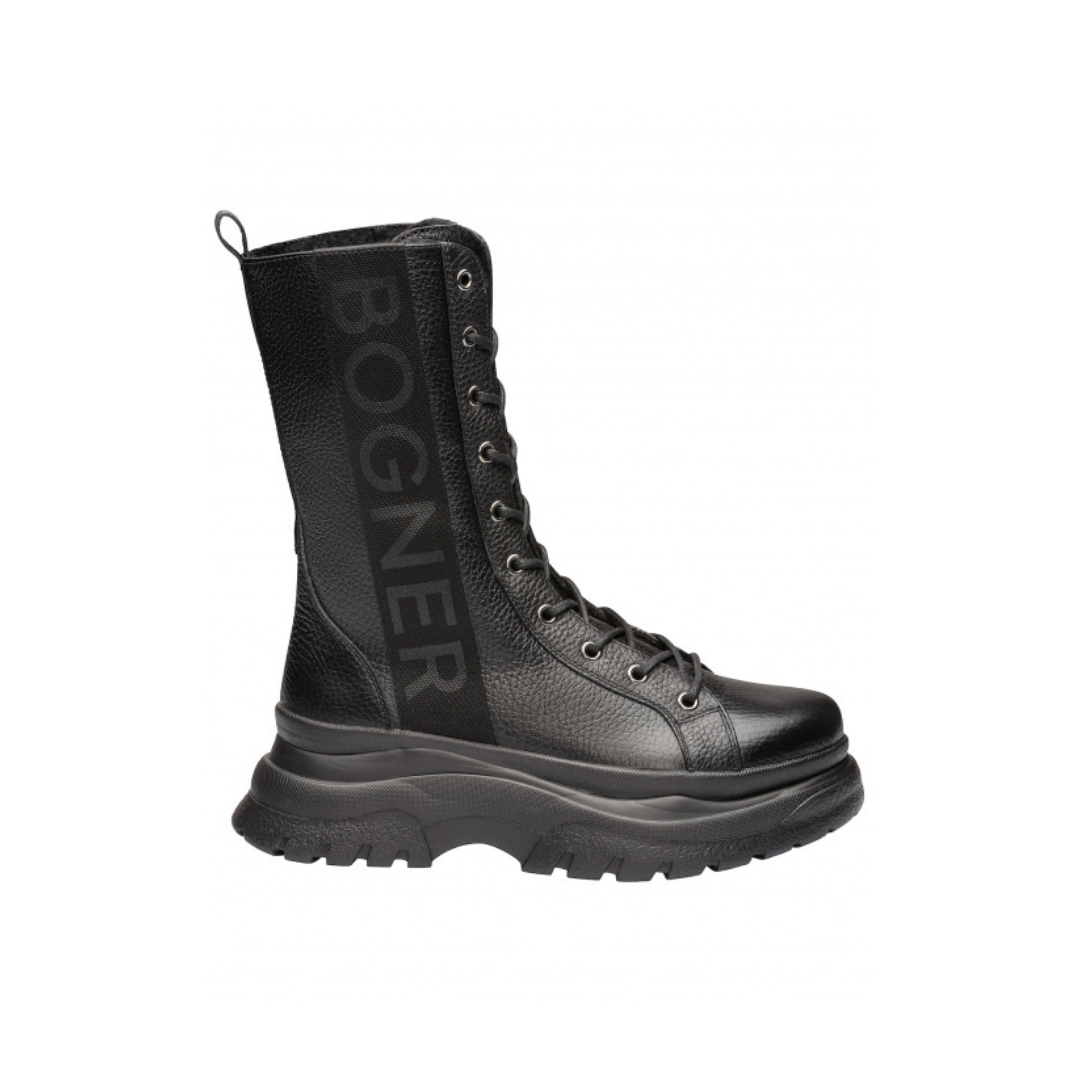 Ботинки жен BOGNER 22242763 BANFF черные высокие, овчина