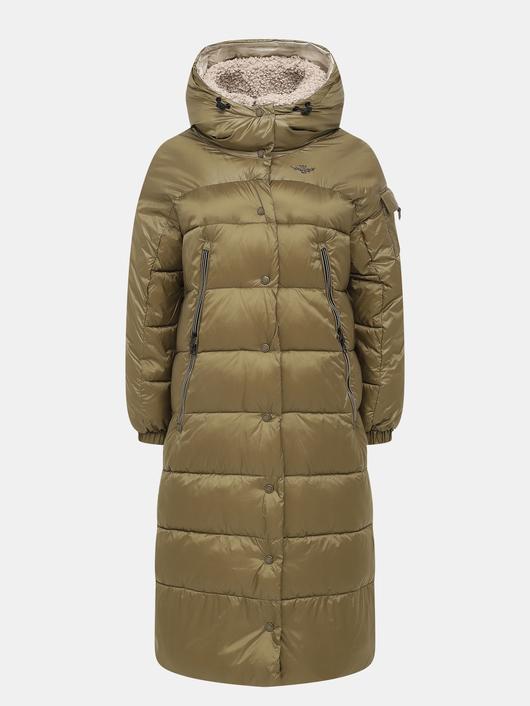 Пальто AERONAUTICA 2046 оливковое капюшон