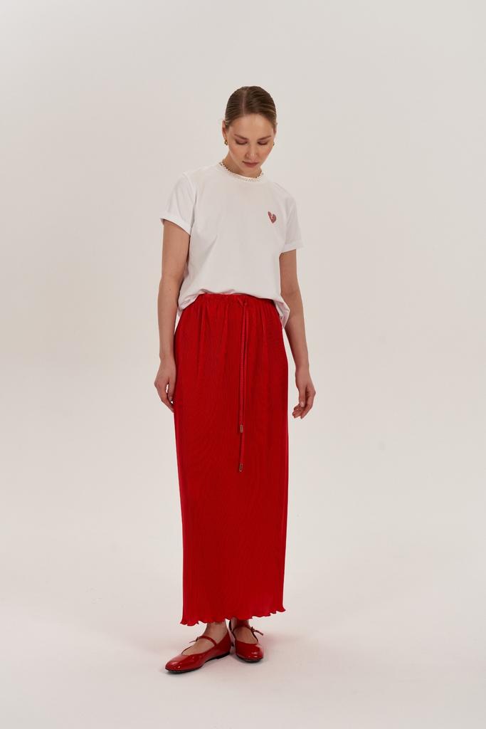 Юбка  SEVEN LAB 25.800.467 красная плиссе